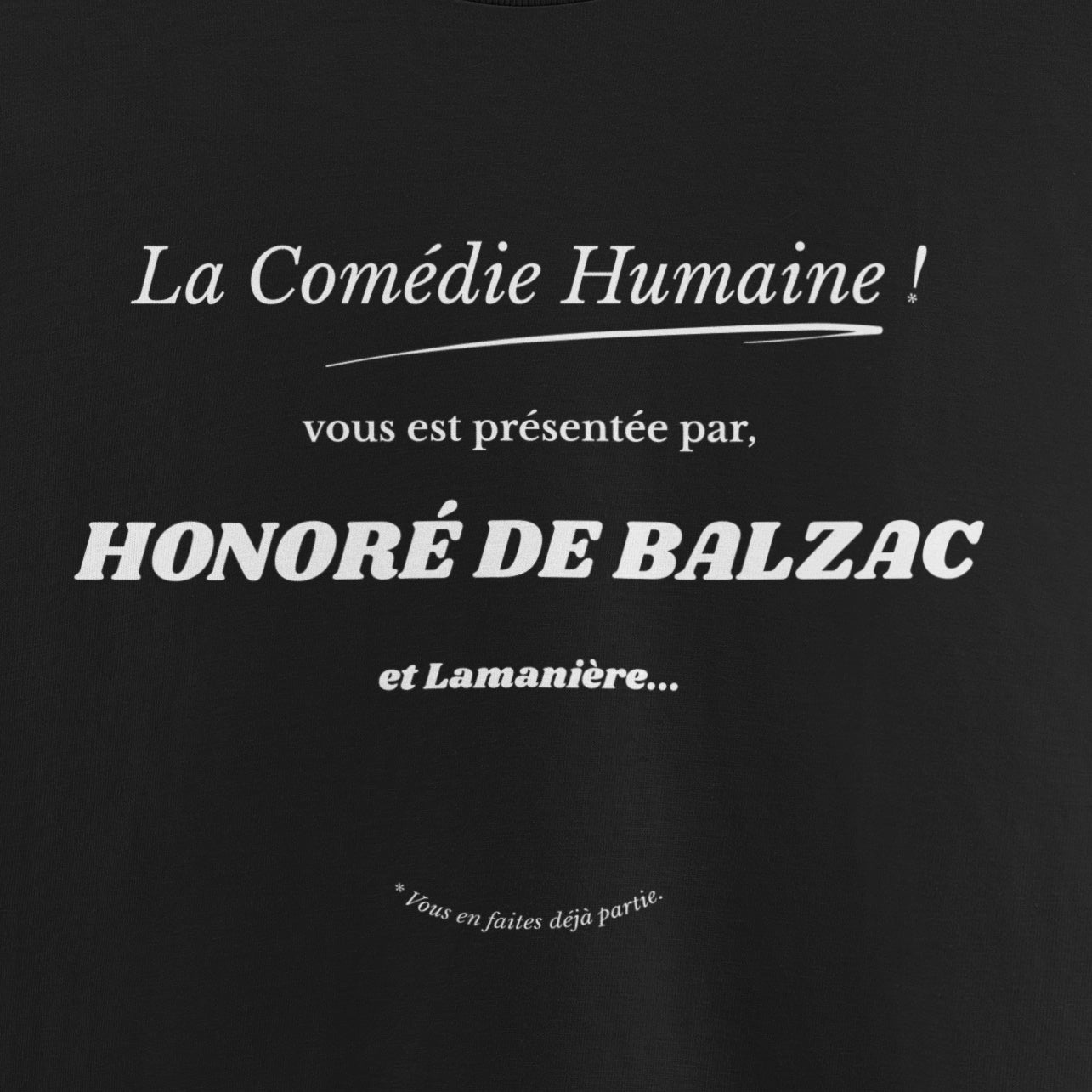 T-shirt Balzac !